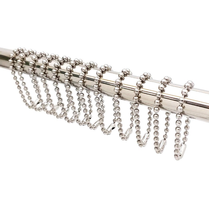 SBC Shower Curtain Hooks Rings Shower Hooks for Bathroom Shower Rods Curtains Set of 12 Hooks spaQuality LookNickel