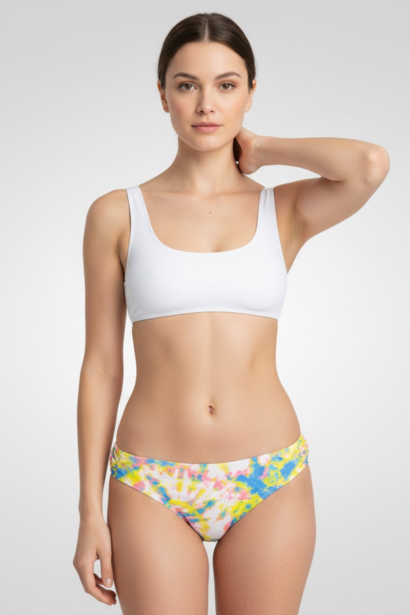 Jessica Simpson Women Printed Swim Bikini Bottom, Multicolor - Image 1