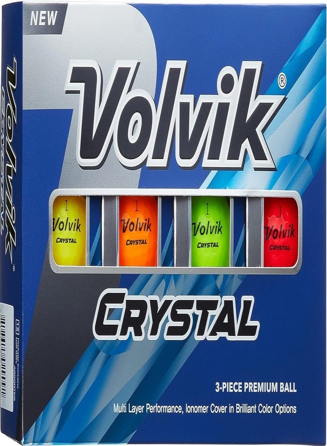 Volvik Crystal Golf Balls (One Dozen) (Assorted) - Image 1