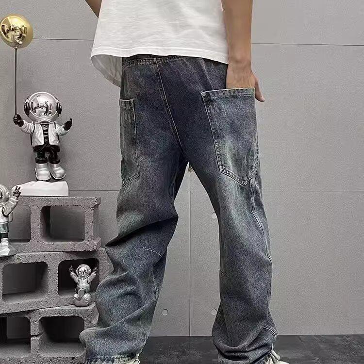 Unisex Classic Denim Jeans Loose Fit Daily Outdoor Wear - Image 4