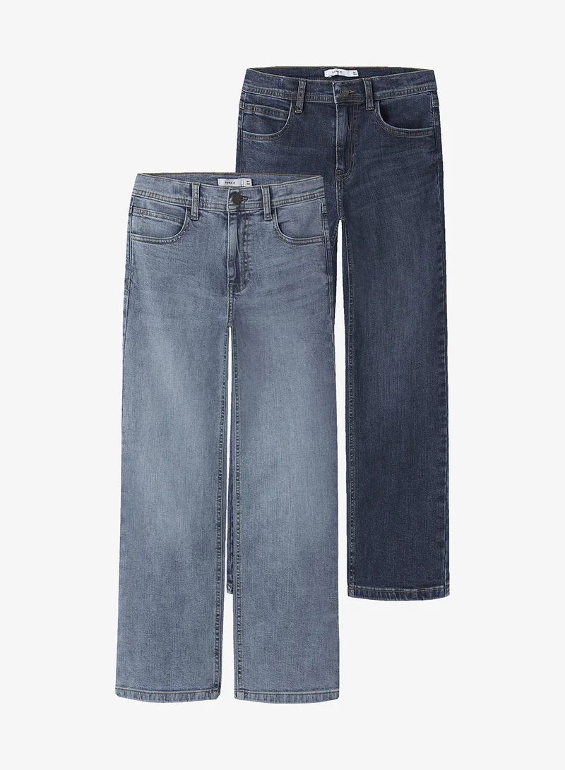 NAME IT Kids 2-Pack Straight Fit Jeans