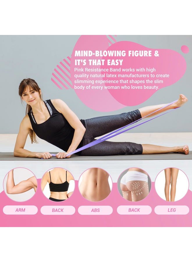 COFOF Pull Up Resistance Bands for Women, Thicken Dark Purple Pull Up Assistance Exercise Bands with Training Poster, Resistance Bands for Working Out, Stretching, Powerlifting and Physical Therapy - Image 5