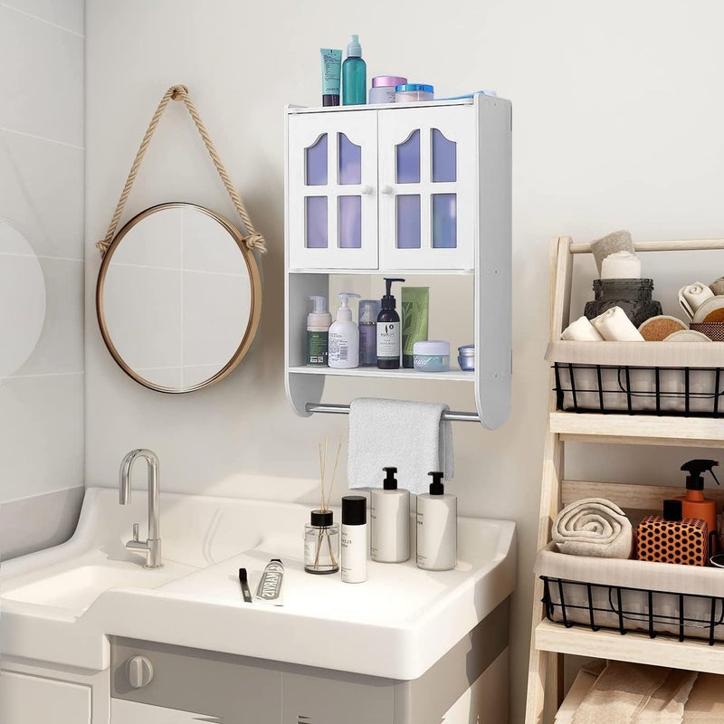 TPGP Bathroom Wall Mounted Cabinet - Waterproof Towel Storage for Kitchen, Toilet, and Living Room - Image 1