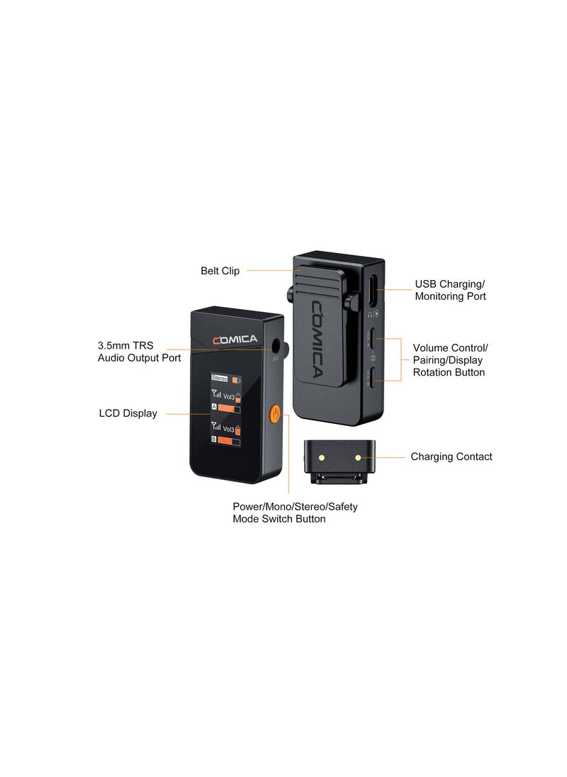COMICA - Comica Audio Vimo C3 Mini 2-Person Wireless Microphone - Image 1