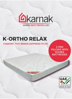 KARNAK K-Ortho Relax Medical Rebonded Foam Mattress (Medium Firm Feel) Reversible Mattress | 5 Years Warranty (Super King - W180 x L200cm, Thickness 20cm)  - Image 3