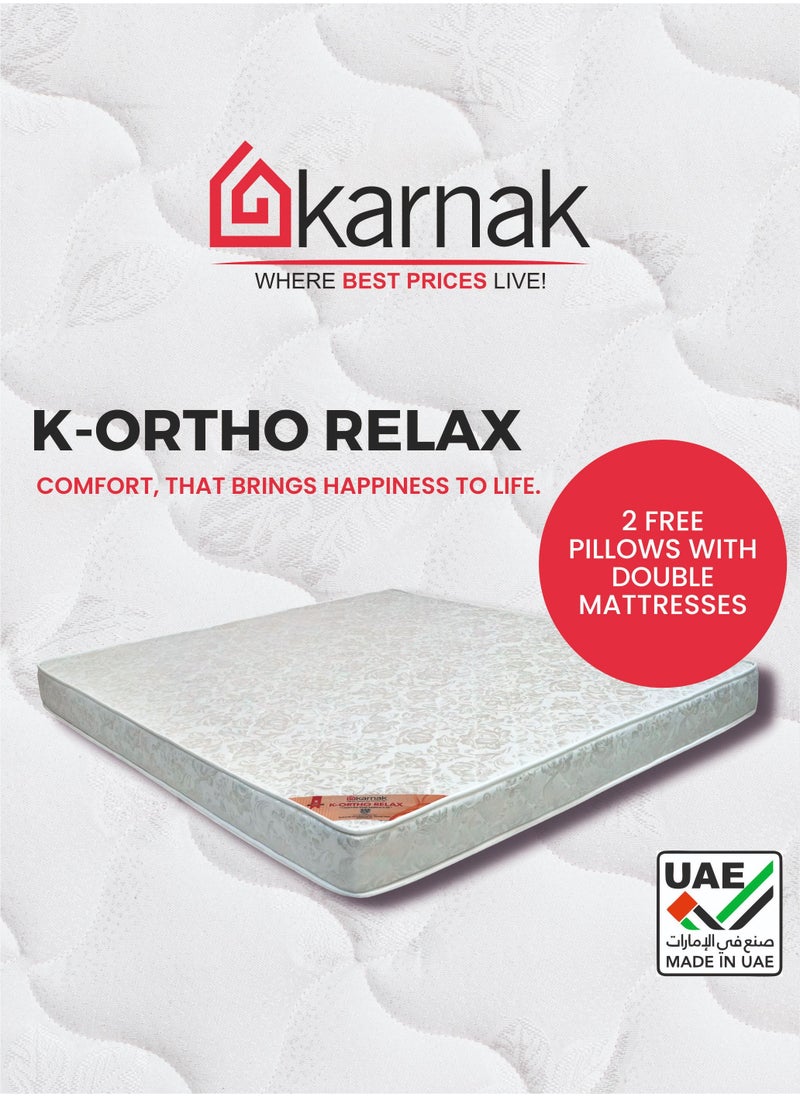 KARNAK K-Ortho Relax Medical Rebonded Foam Mattress (Medium Firm Feel) Reversible Mattress | 5 Years Warranty (Super King - W180 x L200cm, Thickness 20cm)  - Image 3