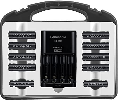eneloop Panasonic K-KJ17KHC82A eneloop pro High Capacity Power Pack, 8AA, 2AAA, with Advanced Individual Battery Charger and Plastic Storage Case - Image 3