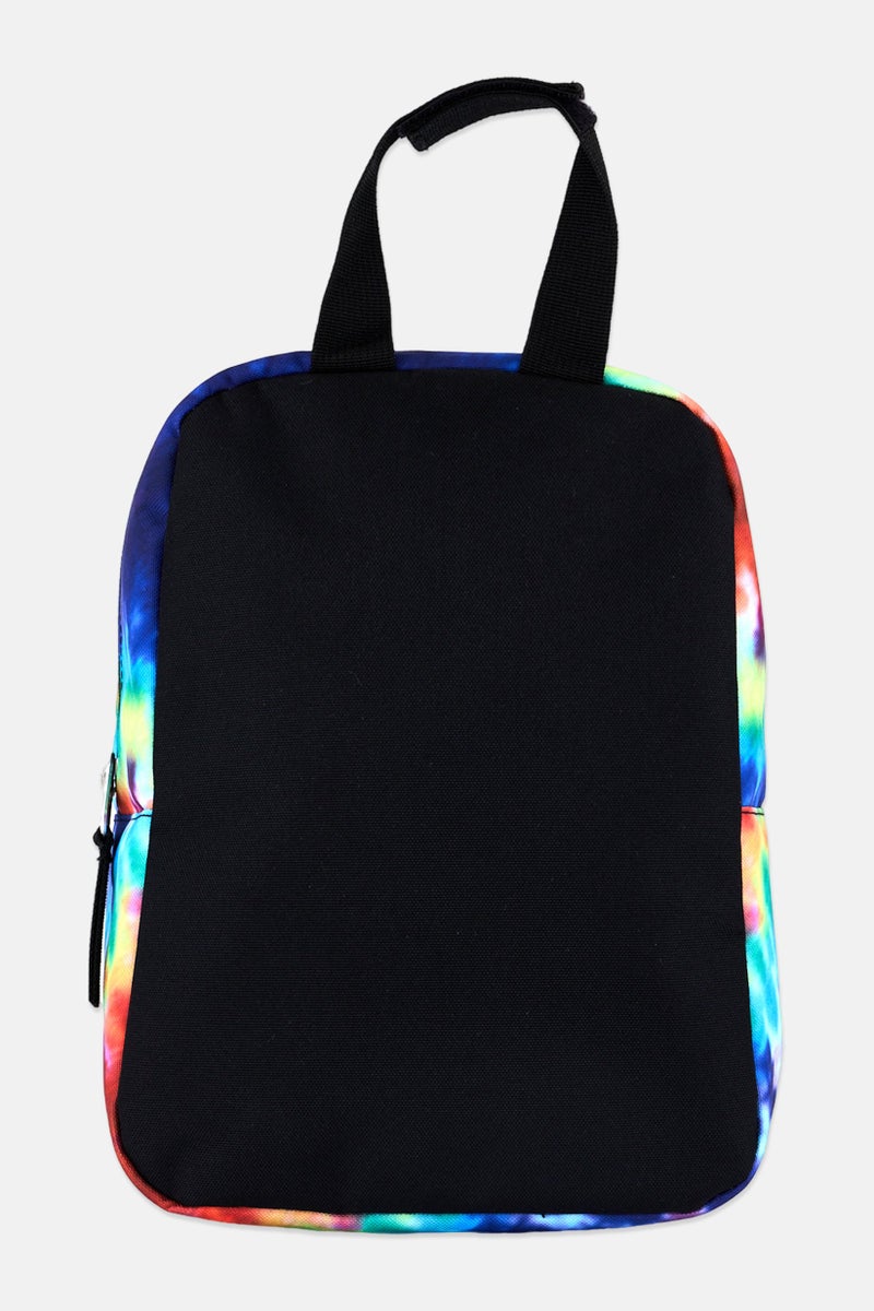JANSPORT حقيبة غسيل بتصميم تداخل الألوان للرجال 25 سم ارتفاع × 18 سم طول × 12 سم عرض، مجموعة حمراء - Image 3