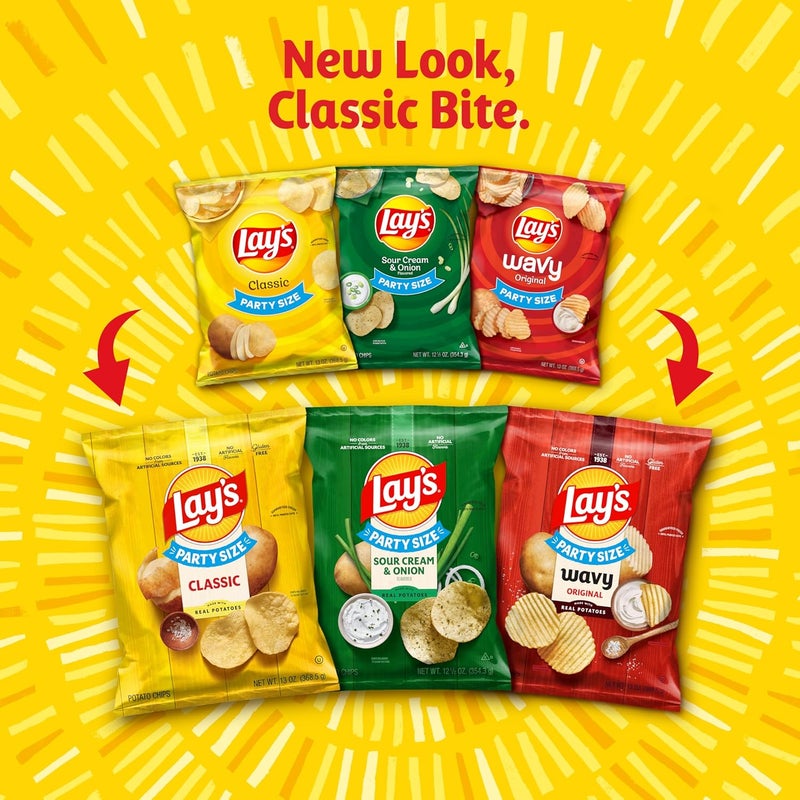Lay's عبوة متنوعة من رقائق البطاطس لاي - 21 كيس من النكهات - Image 3