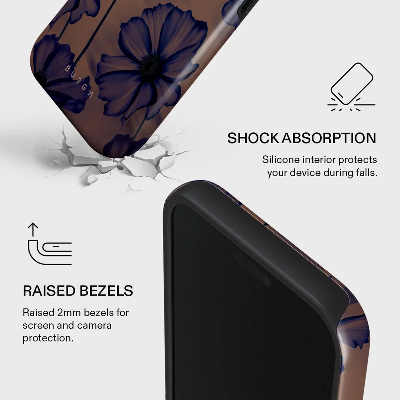 Burga iPhone 17 Pro Velvet Night Burga iPhone 17 Pro Velvet Night Premium Case Compatible with Hybrid Dual-Layer Hard Shell + Silicone Protection - Scratch-Resistant Shockproof Mobile Cover  | Best Price UAE
