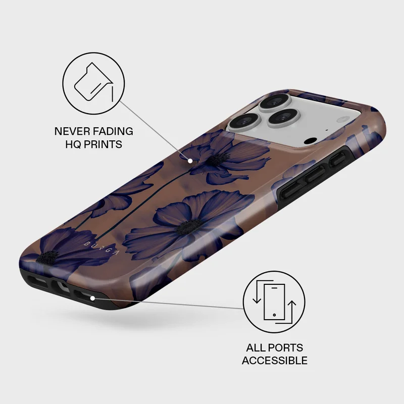 Burga iPhone 17 Pro Velvet Night Burga iPhone 17 Pro Velvet Night Premium Case Compatible with Hybrid Dual-Layer Hard Shell + Silicone Protection - Scratch-Resistant Shockproof Mobile Cover  | Best Price UAE