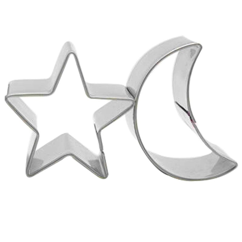 WOTOY Stars And Moon Biscuit Cake Night Sky Theme Cutting Mold - Stainless Steel - Image 2