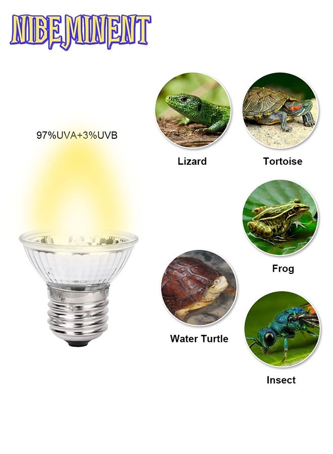 NIBEMINENT 50W Clamp-on Reptile Heat Bulb, 360° Adjustable Aquarium Heating Light, E27 Clamp-on Pet Heating Emitter for Reptiles/Amphibians/Lizards/Turtle/Snakes - Image 2