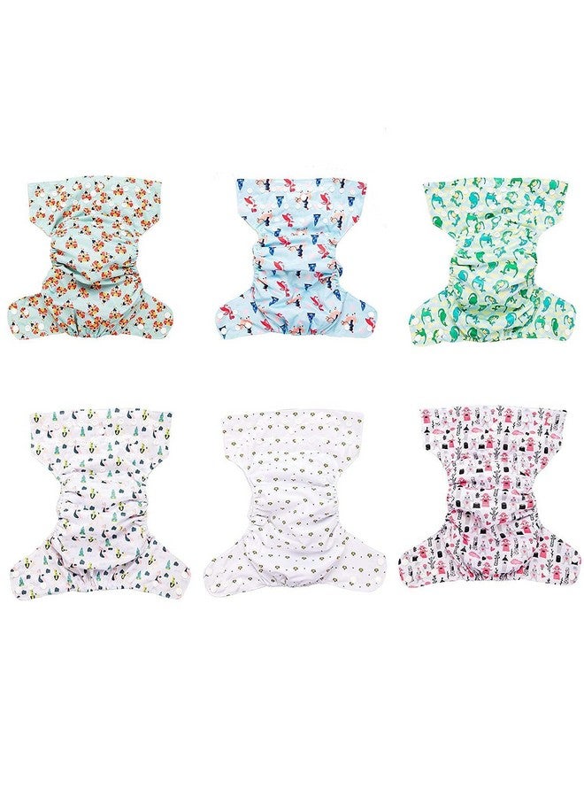 Simple Being Reusable Cloth Diapers, Double Gusset, One Size Adjustable, Washable Soft Absorbent, Waterproof Cover, Eco-Friendly Unisex Baby Girl Boy, six 4-Layers Microfiber Inserts (Knights Dragons) - Image 4