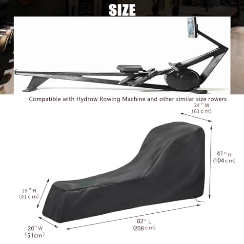 Andacar Rowing Machine Cover, Cover for Hydrow Rowing Machine Waterproof Rower Cover Dustproof Fitness Equipment Protective Cover - Image 4