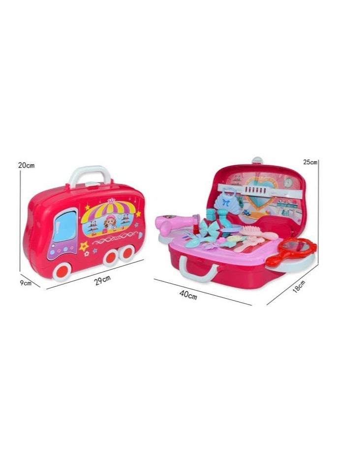 حديقة الألعاب مجموعة مكياج ألعاب للبنات – طقم تجميل لعب غير قابل للكسر، ألعاب مكياج آمنة للأطفال، هدية مثالية لأعياد الميلاد - Image 3