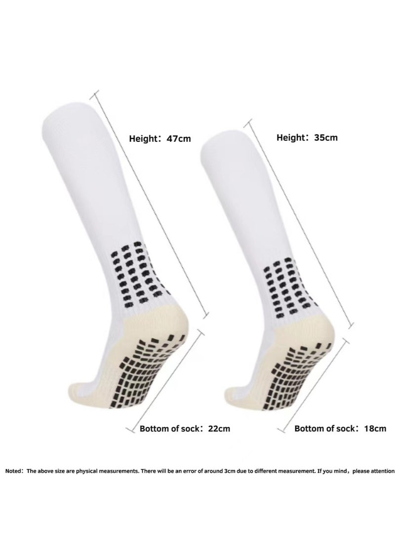 Kenzs 1 pair of long tube football anti-slip socks for men, women and children gel socks anti-slip football socks suitable for football basketball yoga - Image 2