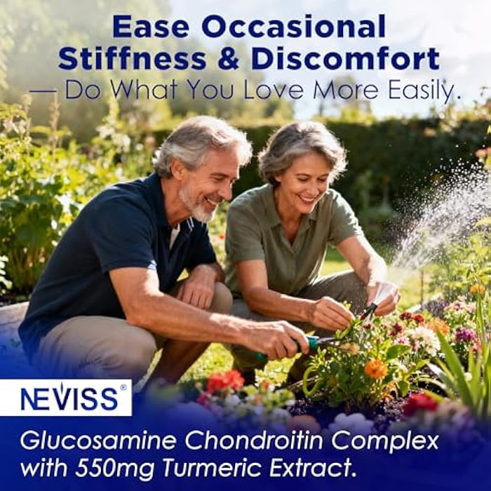 NEVISS Glucosamine Gummies for Adults, Max Strength Glucosamine Sulfate 2000mg, Chondroitin 800mg, MSM, Turmeric Extract, Boswellia, Hyaluronic Acid, Vitamin D3 & Zinc, Sugar Free Pineapple Flavor, 60Cts - Image 5