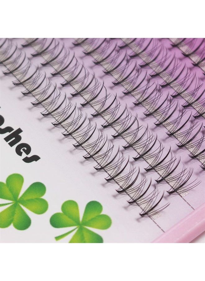 Vayator 8-16mm To Choose 200 Clusters D Curl Flower Fairy Design Grafting False Lashes Extension Eyelashes Cluster Individual Natural Soft Fluffy Wispy Eyelashes Fake False Eyelashes (16mm) 