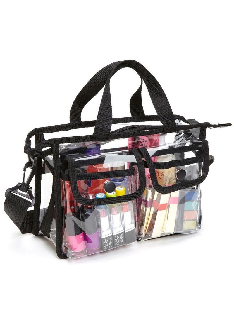 MARGOUN Cosmetic Bag Makeup Bag Transparent Travel Women Handbag Waterproof PVC Beauty Case Toiletry Organizer Clear Bag - Image 1