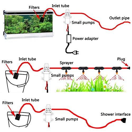 Maso RV Water Pump 12V High-end Super Powerful, MASO Self-Priming Galley High Pressure Electric Pumps with 360° Spin Faucet/Tap for Boat/Caravan Motorhome - Image 5