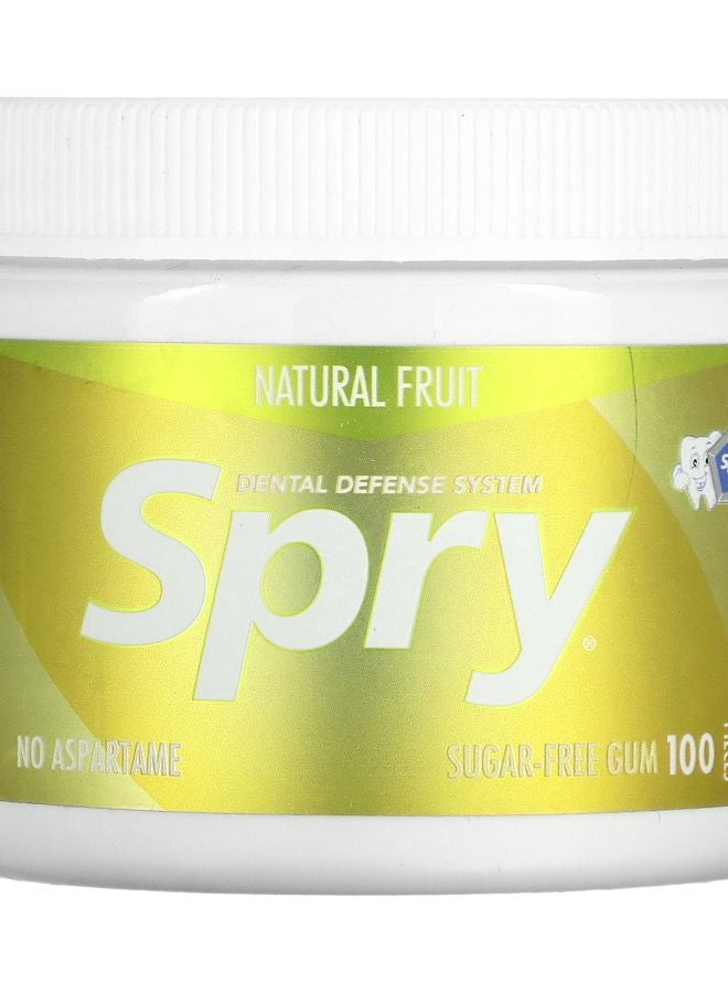 Xlear Spry Chewing Gum Natural Fruit Sugar Free 100 Pieces