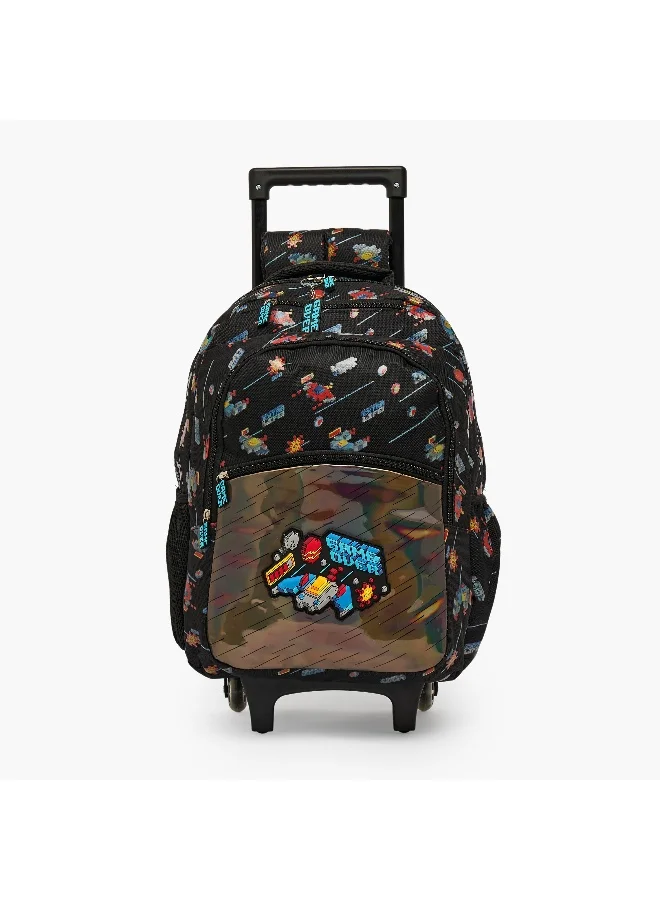 Lifestyle Trolley Bag-17 Inch-Game Over-3 Cmprt (600D/Pvc) Multicolor \ 43X32X15