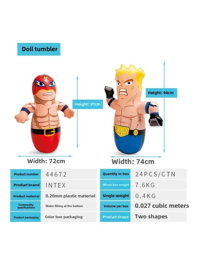 Inflatable Casual Entertainment Adult And Child Clown Toy Water Pumping Bottom Of The Clown Inflatable Toy From China-Specifications:44672 (the Whole Case Is Taken In Multiples Of 24)  - Image 4
