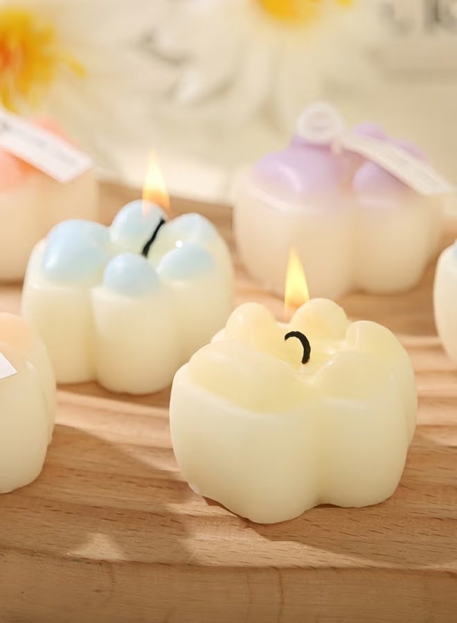 4PCS Cat Paw Shaped Scented Candle,100G Animal Aroma Soy Wax Decorative Candle for Table Photo Prop Birthday Gift,Prefect for Meditation Stress Relief Mood Boosting Bath Yoga - Image 2