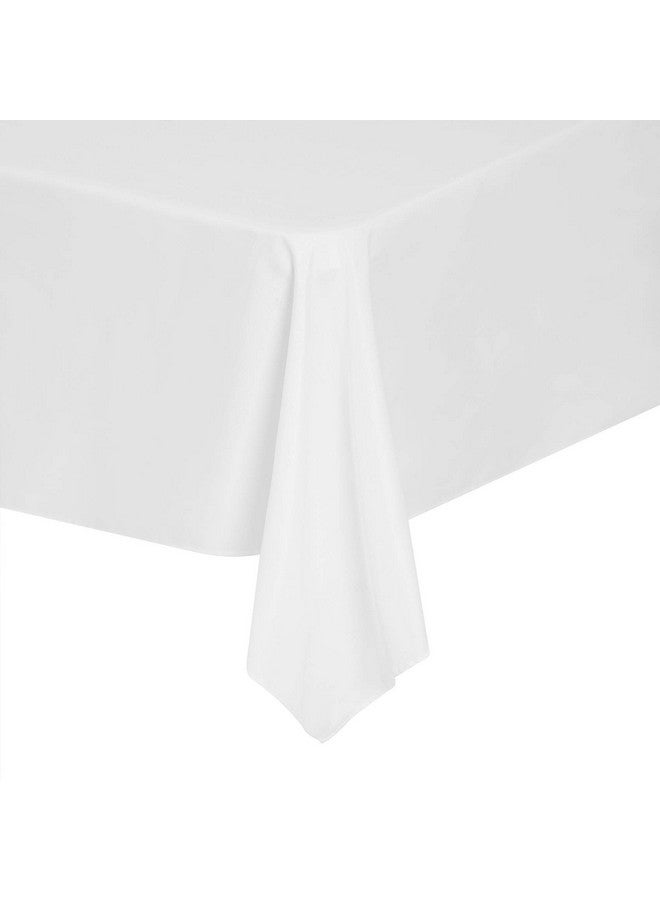 Cupuamon Rectangle Tablecloth 60x102 inch Washable Polyester Fabric Table Cloth for Wedding Party Dining Banquet Decoration（60x102, White） - Image 5