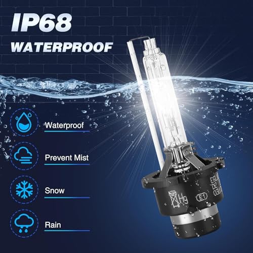 Hiolpen 2 Packs HID Headlight Ballast W/Igniter & D2S Bulb for Infiniti EX35 EX37 FX35 FX37 FX45 FX50 G35 G37 JX35 Q50 Q60 Q70 QX56 QX60 QX70 QX80 28474-89904,28474-8991A Xenon Ballast Control Module - Image 2