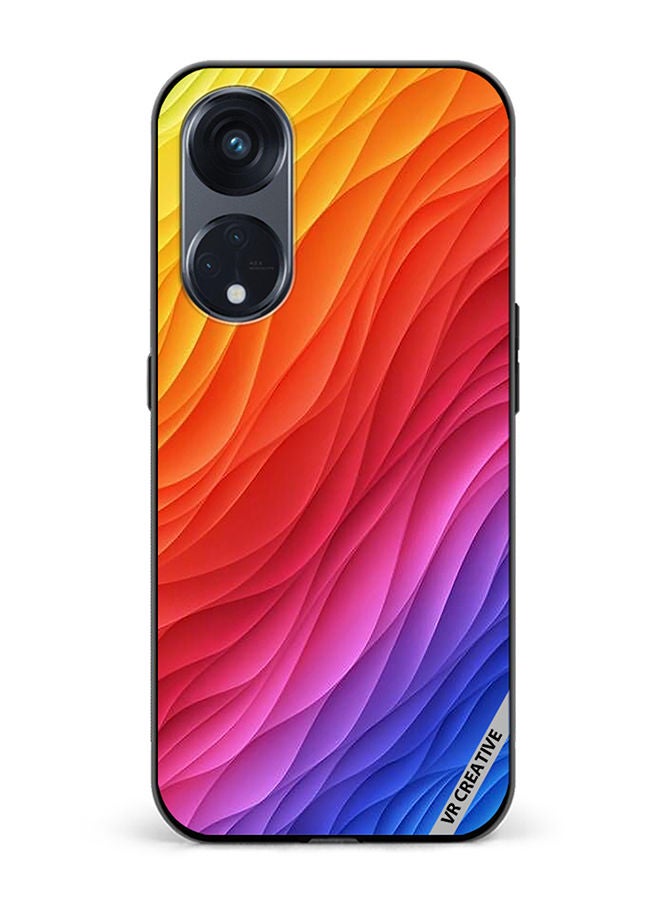 VR CREATIVE Protective Case Cover For Oppo Reno8 T 5G Layers Design Multicolour - Image 1