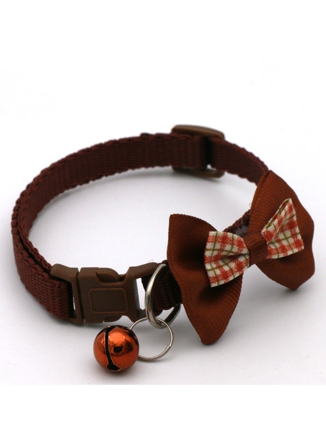 2PCS Plaid Bow Tie Pet Collar for Cats and Small Dogs, Adjustable PVC Checkered Collars for Puppies and Kittens - Image 3