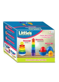 Little's Little's 3 in 1 Infant Classic Gift Pack I Activity & Learning Toys for Babies I Multicolour I Infant & Preschool Toys I Develops fine Motor Skills & Reasoning Skills | 5 Months and Above  - Image 2