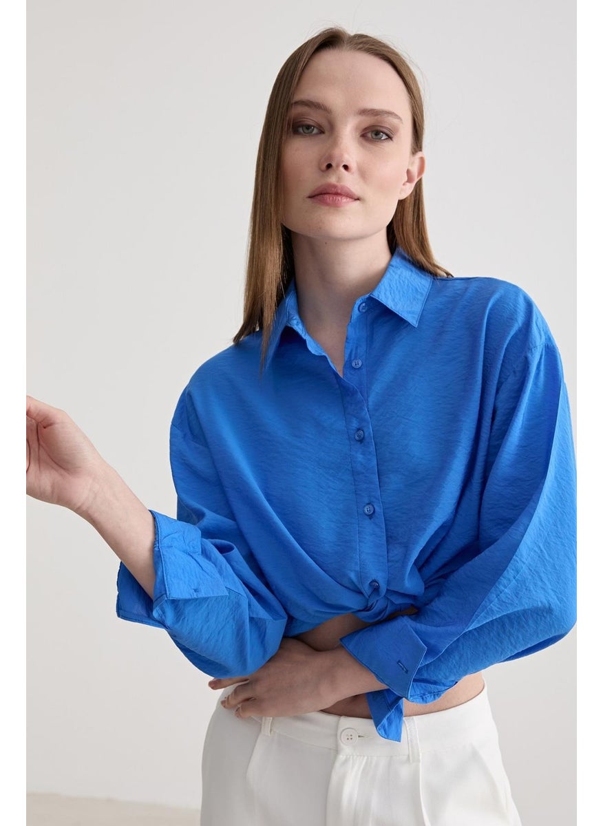 Women's Long Sleeve Front Short Back Long Oval Skirt Shirt - pzsku/Z47C503ACDF84CEBDF4C7Z/45/_/1739796154/1525f523-8cf8-4d92-b0d9-a7b5d7223e73