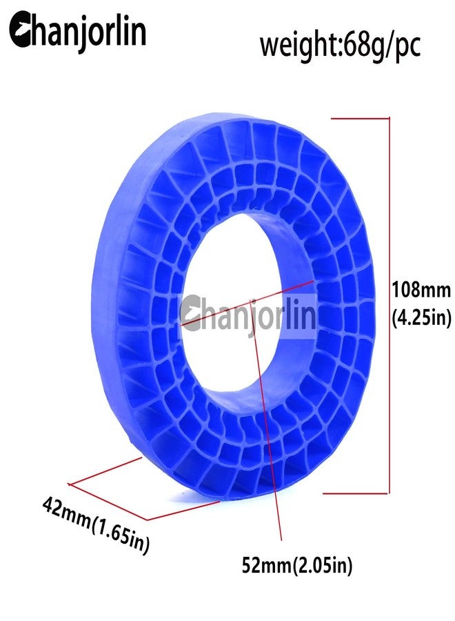 Chanjorlin 1.9 RC Silicone Rubber Insert Foam Soft Waterproof 108x42mm Fit 118-122mm 1/10 Crawler Wheels Tires for 1:10 Crawler Car Traxxas TRX4 Axial SCX10 Capra RXB10 RC4WD D90 TF2 Gen8 4PCS (Red) - Image 2