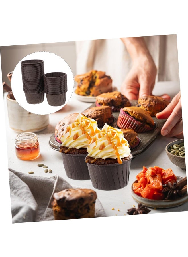 50 قطعة من أكواب خبز الكب كيك، بطانات ورقية للكب كيك بحجم قياسي، أغلفة مقاومة للدهون للاستخدام مرة واحدة لحفلات الزفاف وأعياد الميلاد والقهوة - Image 3