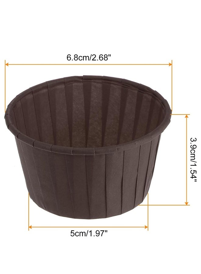 50 قطعة من أكواب خبز الكب كيك، بطانات ورقية للكب كيك بحجم قياسي، أغلفة مقاومة للدهون للاستخدام مرة واحدة لحفلات الزفاف وأعياد الميلاد والقهوة - Image 2
