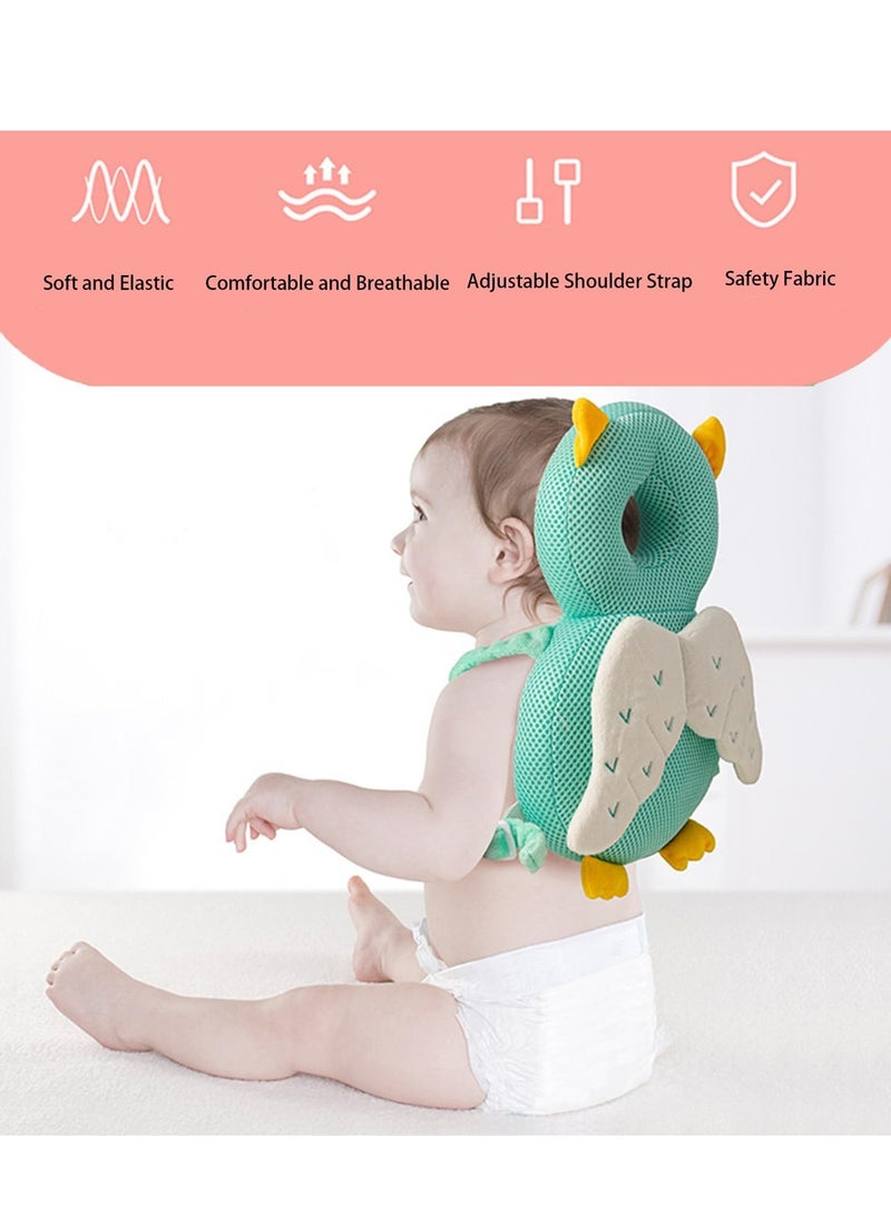 Baby Walker Head Protector Toddler Adjustable Baby Head Protection Backpack Wear Safety Pad (Pink Butterfly)  - Image 4