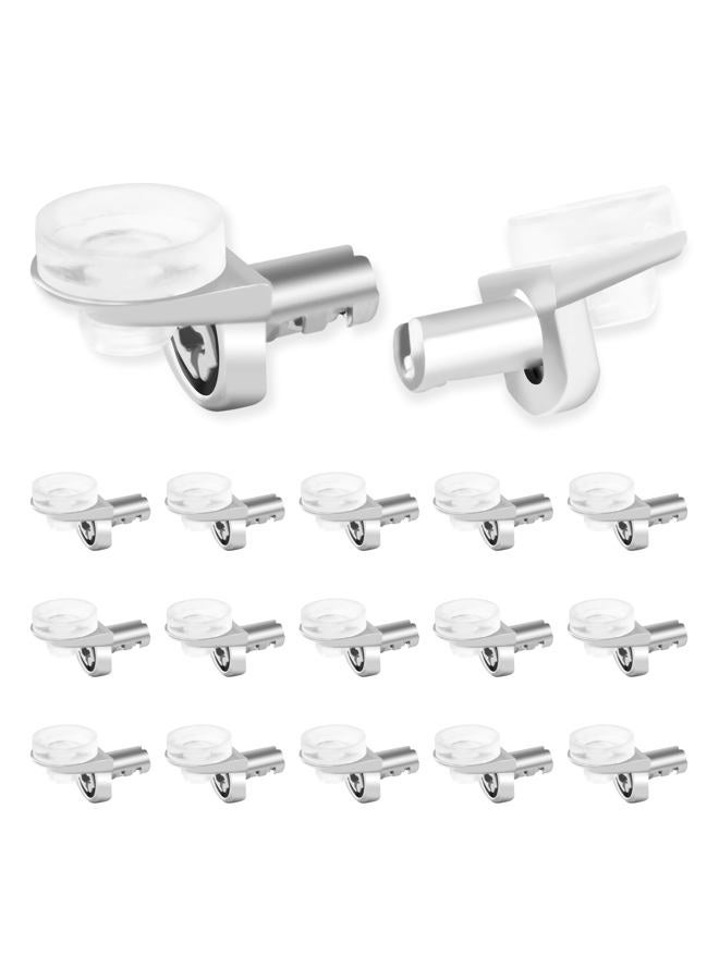 Iffitya 50 Pcs 1/5 Inch 5mm Shelf Pins - Cabinet Shelf Pegs with Silicone Suction Cups, Heavy Duty Shelf Pins for Support Kitchen Furniture, Shelf Pegs 5mm - Image 1