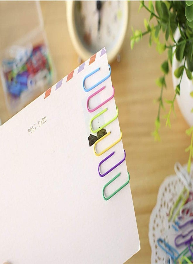Peeplvalue عبوة بيبلفاليو من 500 مشبك ورق على شكل حرف U - مشابك ورق متعددة الألوان على شكل حرف U مناسبة للمكاتب والمنازل والمدارس والبنوك والمتاجر. الحجم: 28 مم - Image 4