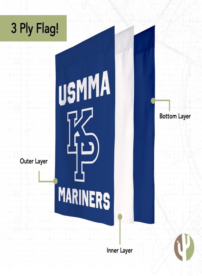 Desert Cactus US Merchant Marine Academy USMMA Garden Flag – 19 x 12 inch USMMA Kings Point Banner, For Outdoor Display and Events (Design A) - Image 3