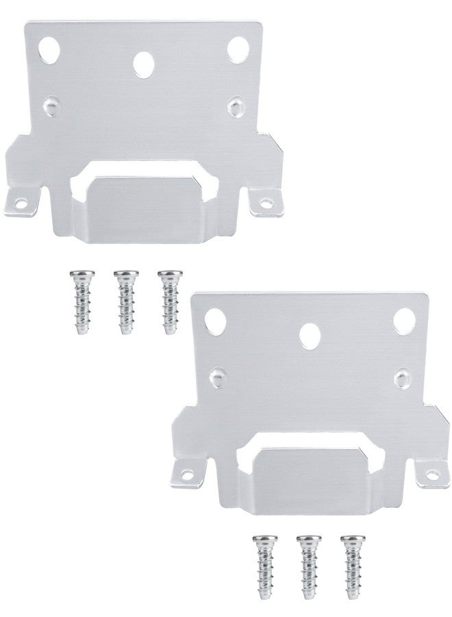 ulapithi 116791 Mounting Plates Replacement for IKEA Bed Frame Brackets Part #116791 (2 X Mounting Plate) and 105307 (6 X Screws) Spare Hardware Parts Compatible Hemnes Malm Brimnes Ingatorp Tarva Kritte - Image 1