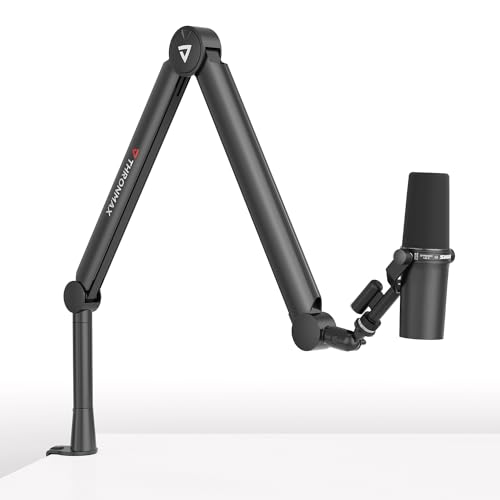 THRONMAX Boom Arm Stand THRONMAX S8 Mic Stand for Game Streaming and Broadcasting/Sturdy and Universal Mic Arm with 1/4“，3/8" to 5/8" Adapter，All-Metal and Fully Adjustable Mic Arm - Image 1