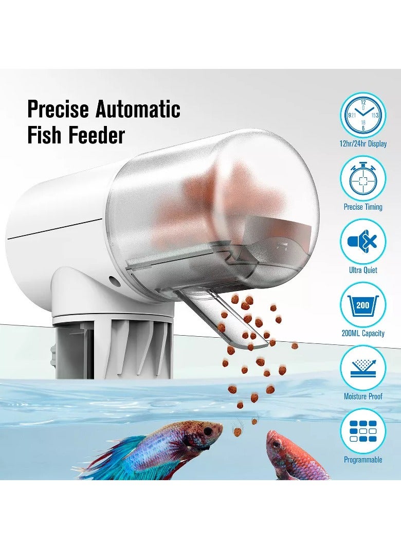 Arabest Fish tank feeder intelligent timing，Feeder for Aquarium，Efficiently Dispenses Fish Food in Fish Tank  - Image 2