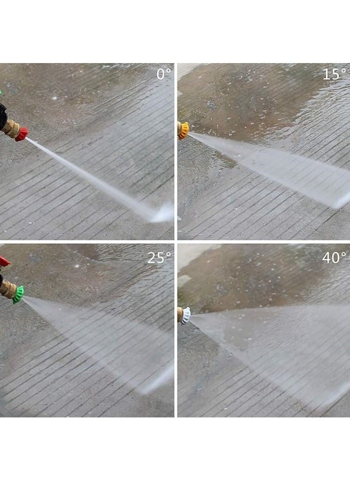 Generic High Pressure Washer Gun,3000 PSI Max with 5 Color Quick Connect Nozzles M22 Hose Connector 3.0 TIP  - Image 5