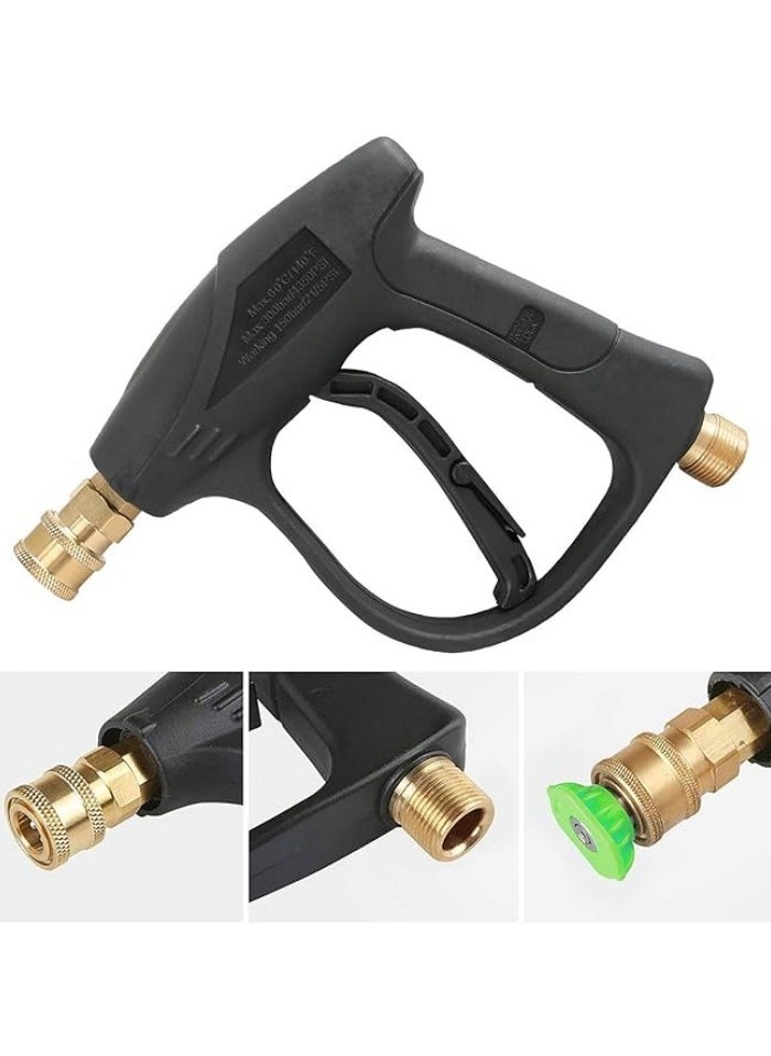 Generic High Pressure Washer Gun,3000 PSI Max with 5 Color Quick Connect Nozzles M22 Hose Connector 3.0 TIP  - Image 4