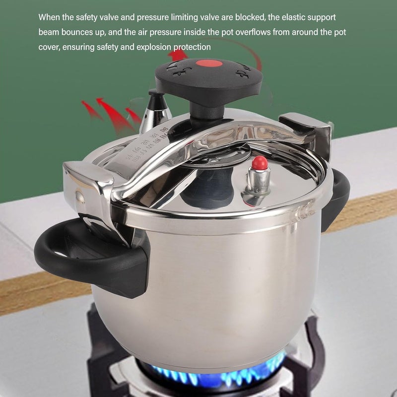 Ejoyous Stainless Steel Mini Pressure Cooker, 3L/3.17Qt Pressure Pot for Rice Steaming and Soup Cooking with Slip Resistant Handle for Gas Induction Cooker - Image 2