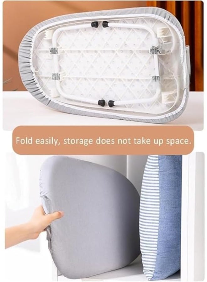 Portable Countertop Ironing Board Foldable Mini Ironing Table with Heat Resistant Cover Space Saving Ironing Station for Home and Travel Gray Color Lightweight Compact Folding Surface for Daily Use - Image 3
