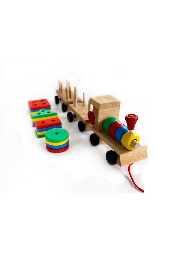 Small Wooden Train And Dragging  - Image 4